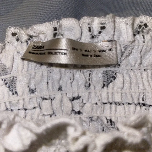 Bundle sale White lace Zara crop top size small - Picture 5 of 12